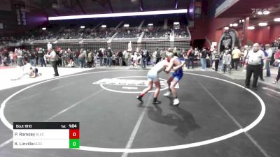 106 lbs Quarterfinal - Parker Ramsey, Black Fox Wrestling Academy vs Kyler Linville, Bozeman WC