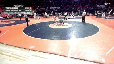 3A 150 lbs Cons. Round 1 - Rodrigo Arceo, Arlington Heights (Hersey) vs Vince Tortoriello, Glen Ellyn (Glenbard West)