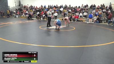 J-5 lbs Quarterfinal - Elleah Smith, Hammerin Hawks vs Aimee George, Tiger Wrestling Club