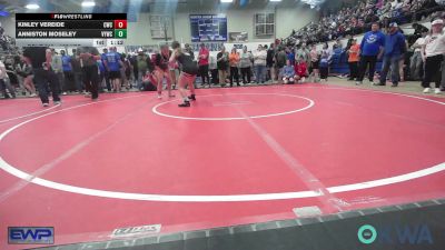 126 lbs Quarterfinal - Kinley Vereide, Claremore Wrestling Club vs Anniston Moseley, Verdigris Youth Wrestling