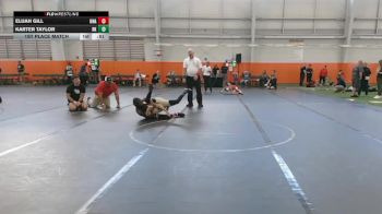 95 lbs 1st Place Match - Elijah Gill, Unattached vs Karter Taylor, Rising Kingz