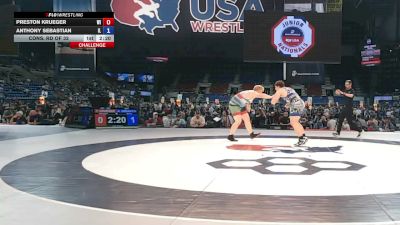 285 lbs Cons. Rd Of 32 - Preston Krueger, Wisconsin vs Anthony Sebastian, Illinois