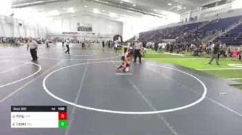 116 lbs Quarterfinal - Julian King, Lions WC vs Jobe Lopez, Dog Pound