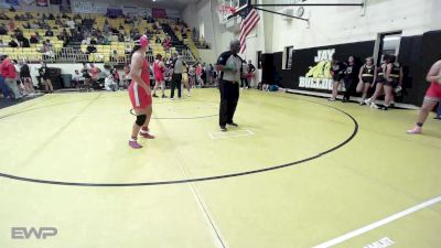 155 lbs Quarterfinal - Emma Cox, Grove JH Girls vs Kenady Kerr, Fort Gibson