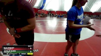 125 lbs Round 1 (6 Team) - Brianna Koch, Team Blue vs Kit Alsaker, Team Yellow