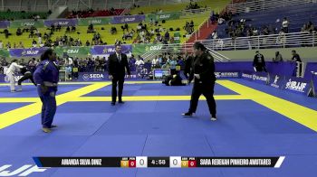 Sara Rebekah Pinheiro Amutares vs Amanda Silva Diniz 2025 Brasileiro Jiu-Jitsu IBJJF