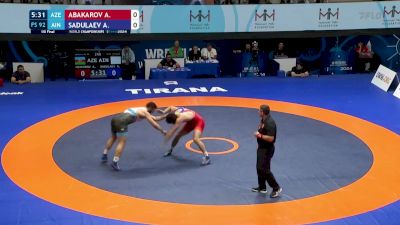 92 kg 1/8 Final - Abubakr Abakarov, Azerbaijan vs Abdulrashid Sadulaev, Individual Neutral Athletes