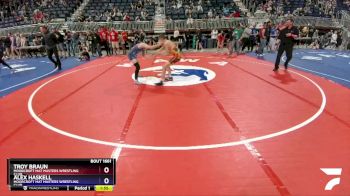 132 lbs Cons. Round 2 - Troy Braun, Moorcroft Mat Masters Wrestling Club vs Alex Haskell, Moorcroft Mat Masters Wrestling Club