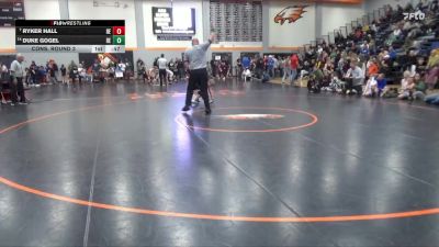 60 lbs Cons. Round 3 - Ryker Hall, DC Elite vs Duke Gogel, DC Elite