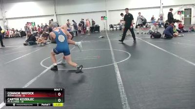 120 lbs Round 1 (8 Team) - Carter Kozeilec, PA Alliance vs Connor Wayock, Rough House