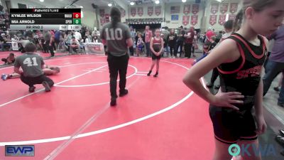 88 lbs Rr Rnd 2 - Kynlee Wilson, Wagoner Takedown Club vs Mia Arnold, Sperry Wrestling Club