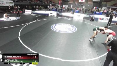 144 lbs Cons. Round 3 - Gunnar Betonte, Golden State Wrestling Club vs Safiullah Zia, Ground Creatures Wrestling