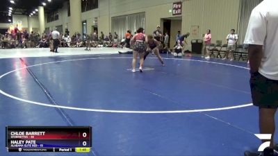 155 lbs Round 2 (4 Team) - Chloe Barrett, Stormettes vs Haley Pate, Alabama Elite Red