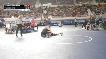 192-D2 5th Place Match - Gabriel Ruiz, Pueblo High School vs Samuel Hernandez, Canyon View High School