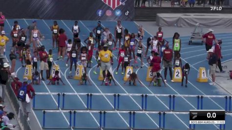 Youth Boys' 100m Hurdles Championship, Semi-Finals 12 - Age 11