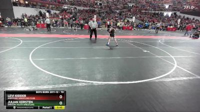 70 lbs Cons. Round 2 - Levi Kidder, Hartford Wrestling Club vs Julian Kersten, Oregon Youth Wrestling