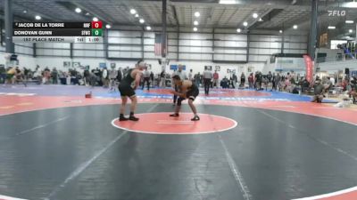 150 lbs 1st Place Match - Donovan Gunn, Sly Fox Wrestling Club vs Jacob De La Torre, NC Wrestling Factory