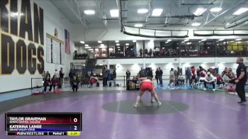 138 lbs 1st Place Match - Katerina Lange, Grand Valley State vs Taylor Graveman, North Central College