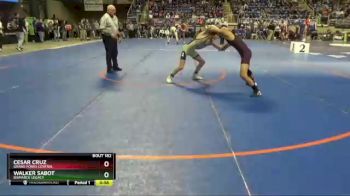 106 lbs Cons. Round 1 - Cesar Cruz, Grand Forks Central vs Walker Sabot, Bismarck Legacy