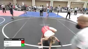 132 lbs Consi Of 16 #1 - William Cox, Yorba Linda HS vs Isaac Lopez, So Cal Grappling