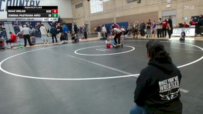 39-46 lbs Round 1 - Boaz Irelan, No Limits Wrestling Club vs Ximena Pastrana Niño, HotShots Wrestling