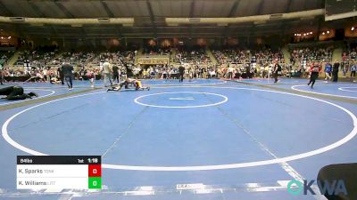 84 lbs Quarterfinal - Kamden Sparks, Tonkawa Takedown Club vs Keaolani Williams, Little Axe Takedown Club