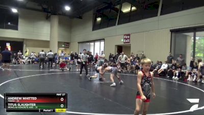 95 lbs Placement (16 Team) - Andrew Whitted, TNAAU vs Titus Slaughter, Ironclad Koncrete Kids