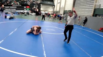 128-135 lbs Cons. Semi - Emalee Poore, Hastings vs Daisy Cameron, Nebraska Wrestling Academy