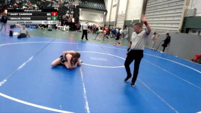 128-135 lbs Cons. Semi - Emalee Poore, Hastings vs Daisy Cameron, Nebraska Wrestling Academy