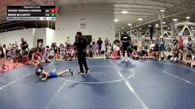 84 lbs Semis & 1st Wrestleback (8 Team) - Valerie Verduzco-Guzman, Girls With Grit vs Reese McCarthy, CTWHALE