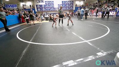 43 lbs Semifinal - Rhett Pitts, Cowboy Wrestling Club vs Rhiller Ellison, El Reno Wrestling Club