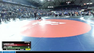 67 lbs Semifinal - Ace Carpio, Federal Way Spartans Wrestling vs Landon Caro, Mat Demon Wrestling Club