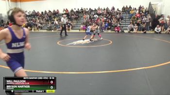 B-16 lbs Quarterfinal - Will Paulson, Anamosa Wrestling Club vs Bryson Nartker, Pack732