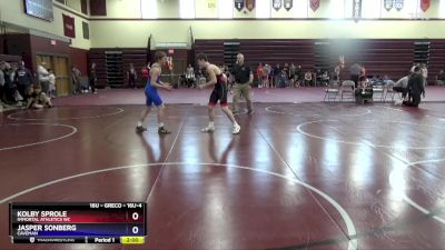 16U-4 lbs Round 1 - Kolby Sprole, Immortal Athletics WC vs Jasper Sonberg, Caveman