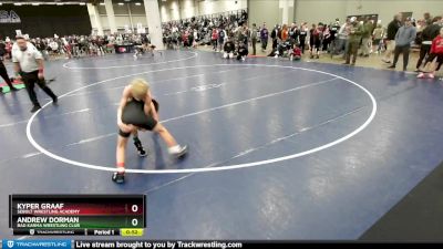 92 lbs Cons. Round 3 - Kyper Graaf, Sebolt Wrestling Academy vs Andrew Dorman, Bad Karma Wrestling Club