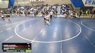 104 lbs Champ. Round 1 - Asher Clauson, Champions Wrestling Club vs Bensen Moyes, Syracuse