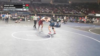 D 1 285 lbs Cons. Round 3 - Dylan Stephens, Holy Cross vs Gerard Adam, Brother Martin