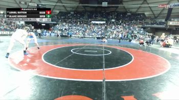 Boys 2A 175 lbs Champ. Round 2 - Blake Berger, Deer Park vs Leniel Sutton, Hockinson