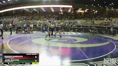 2A 160 lbs Champ. Round 1 - Ransom Randolph, Winter Springs vs James Baltutis, Charlotte Hs