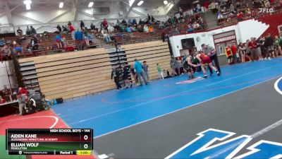 144 lbs Cons. Round 2 - Aiden Kane, Alexandria Wrestling Academy vs Elijah Wolf, Pendleton