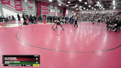 110 lbs Cons. Round 2 - Lia Stenger, Rancho Cucamonga vs Rebecca Dezan, Upland