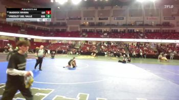 126 lbs Champ. Round 2 - Maddox Rivera, Capital vs Presley Del Valle, Kuna