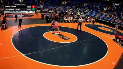 105 lbs Semifinal - Kameyah Young, Aurora (West Aurora) vs Chloe Skiles, Roxana