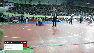 118 lbs Round Of 16 - Jaden Potter, Clinton, Ok vs Brendan Seay, Altus JH