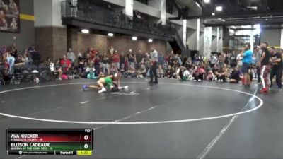 110 lbs Round 3 (4 Team) - Ava Kiecker, Minnesota Storm vs Ellison Ladeaux, Queens Of The Corn Red