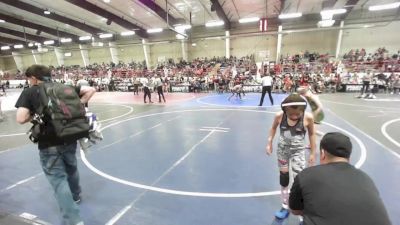 64 lbs Quarterfinal - Nissia Descheeny, Aztec Tigers vs Lizzy Dean, Monte Vista Takedown Club