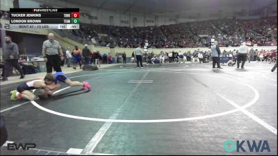 70 lbs Consi Of 8 #1 - Tucker Jenkins, Tonkawa Takedown Club vs London Brown, Team Guthrie Wrestling