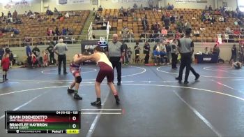 125 lbs Round 4 - Gavin DiBenedetto, Zane Trace Wrestling Club vs Brantlee Haybron, Vinton County