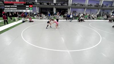 Junior Girls - 125 lbs Cons. Round 3 - Lucia Schlapfer, Sudden Victory Wrestling Academy vs Danika Munson, Utah