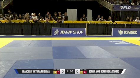 Sophia Anne Domingo Castaneto vs Francielly Victoria Ruiz Lima 2026 Pan Kids Jiu-Jitsu IBJJF Championship